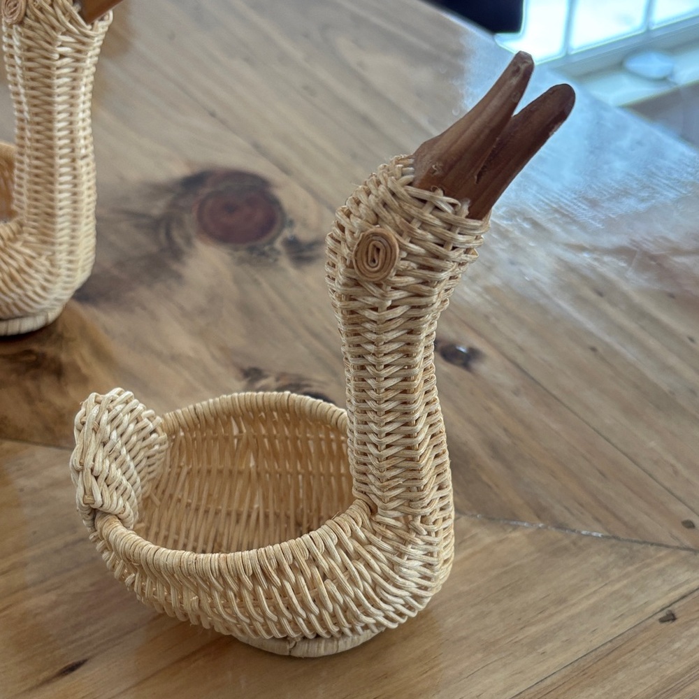 Woven Duck Basket Set - Natural Brown - Picture 5 of 12